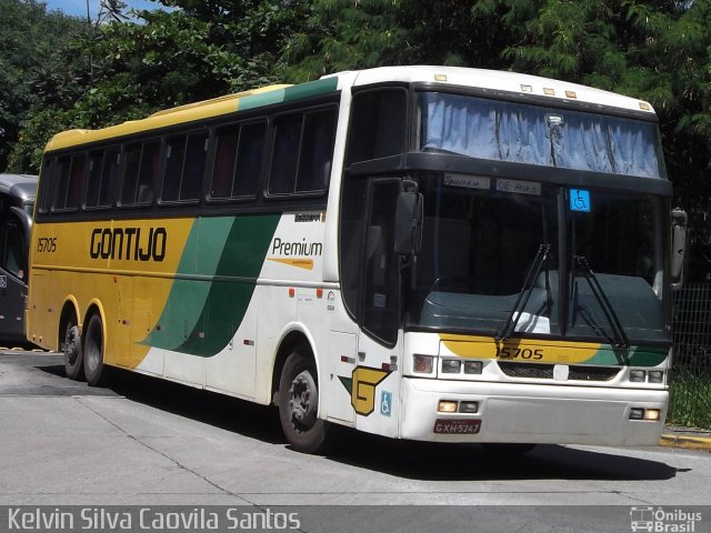 Empresa Gontijo de Transportes 15705 na cidade de São Paulo, São Paulo, Brasil, por Kelvin Silva Caovila Santos. ID da foto: 3980011.