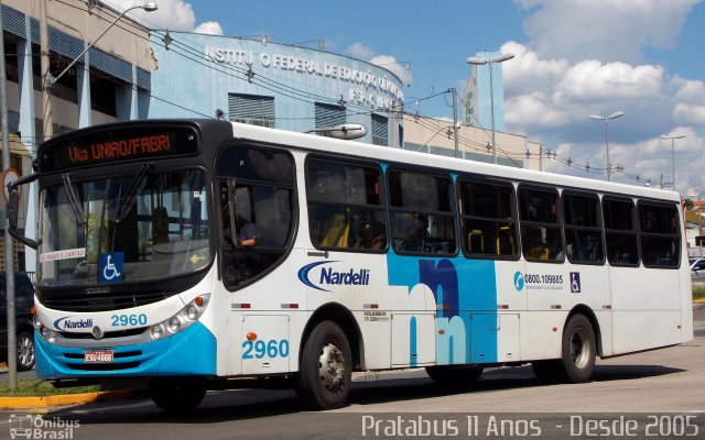 Nardelli Fretamento e Turismo 2960 na cidade de Salto, São Paulo, Brasil, por Cristiano Soares da Silva. ID da foto: 3980192.