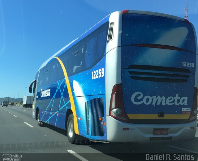 Viação Cometa 12259 na cidade de Jundiaí, São Paulo, Brasil, por Daniel Rocha dos Santos. ID da foto: 3980077.