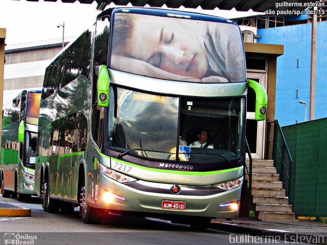 Viação Garcia 7217 na cidade de São Paulo, São Paulo, Brasil, por Guilherme Estevan. Número da foto: #3983109.
