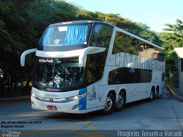 Auto Viação Catarinense 3530 na cidade de São Paulo, São Paulo, Brasil, por Rogério Teixeira Varadi. Número da foto: #3981913.