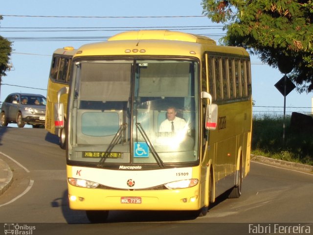 Kaissara - Viação Caiçara 15909 na cidade de Belo Horizonte, Minas Gerais, Brasil, por Fabri Ferreira. ID da foto: 3983216.