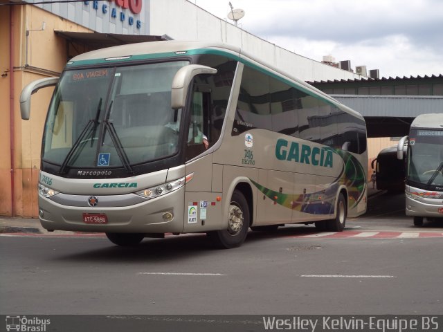 Viação Garcia 7416  na cidade de Sorocaba, São Paulo, Brasil, por Weslley Kelvin Batista. ID da foto: 3981626.