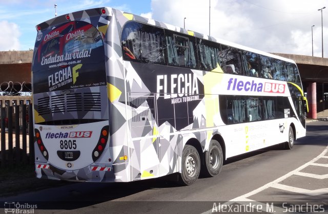 Flecha Bus 8805 na cidade de Porto Alegre, Rio Grande do Sul, Brasil, por Alexandre M.  Sanches. ID da foto: 3982618.