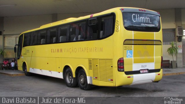 Viação Itapemirim 8609 na cidade de Juiz de Fora, Minas Gerais, Brasil, por Davi Batista. ID da foto: 3981590.