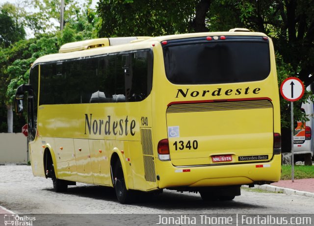 Viação Nordeste 1340 na cidade de Fortaleza, Ceará, Brasil, por Jonatha Thomé. Número da foto: #3983120.