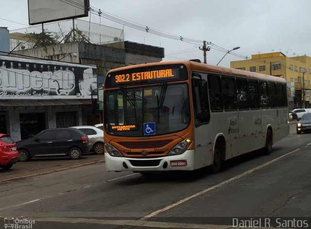 Auto Viação Marechal Brasília 441724 na cidade de Taguatinga, Distrito Federal, Brasil, por Daniel Rocha dos Santos. ID da foto: 3981981.