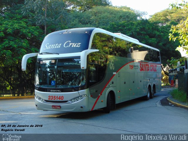 Viação Santa Cruz 235140 na cidade de São Paulo, São Paulo, Brasil, por Rogério Teixeira Varadi. Número da foto: #3981893.