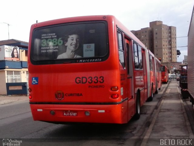 Viação Cidade Sorriso GD333 na cidade de Curitiba, Paraná, Brasil, por Alberto Selinke. ID da foto: 4031596.