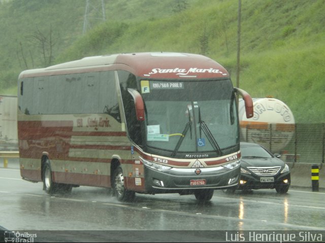 Santa Maria Fretamento e Turismo > Transportes Santa Maria(SP) 150 na cidade de Aparecida, São Paulo, Brasil, por Luis Henrique Silva. Número da foto: #4032654.