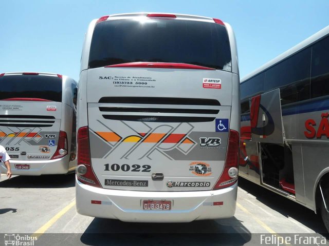 VB Transportes e Turismo 10022 na cidade de São Paulo, São Paulo, Brasil, por Felipe França. ID da foto: 4031491.