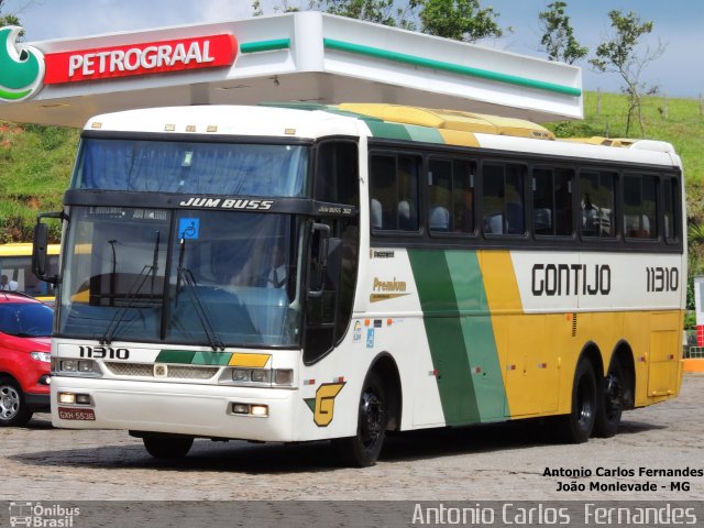 Empresa Gontijo de Transportes 11310 na cidade de João Monlevade, Minas Gerais, Brasil, por Antonio Carlos Fernandes. ID da foto: 4031516.