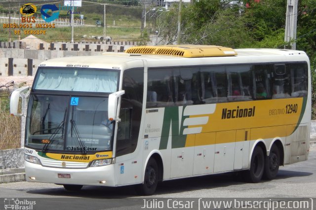Viação Nacional 12940 na cidade de Aracaju, Sergipe, Brasil, por Julio Cesar  Barbosa Martins. Número da foto: #4032922.