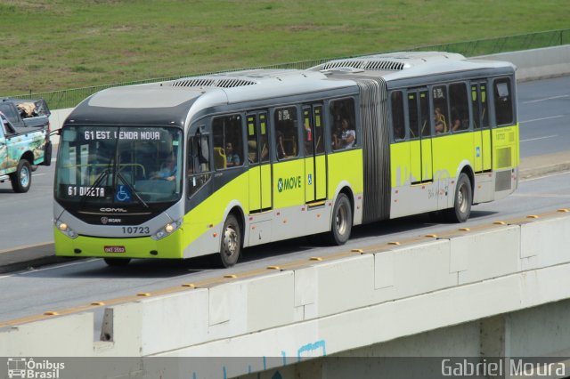 Milênio Transportes 10723 na cidade de Belo Horizonte, Minas Gerais, Brasil, por Gabriel Moura. ID da foto: 4030951.