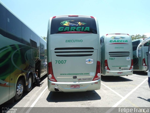 Viação Garcia 7007 na cidade de São Paulo, São Paulo, Brasil, por Felipe França. ID da foto: 4031502.