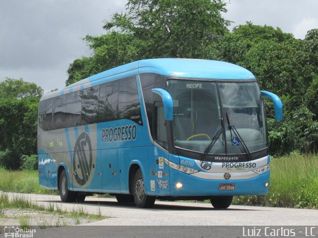 Auto Viação Progresso 6010 na cidade de Recife, Pernambuco, Brasil, por Luiz Carlos de Santana. ID da foto: 4032103.