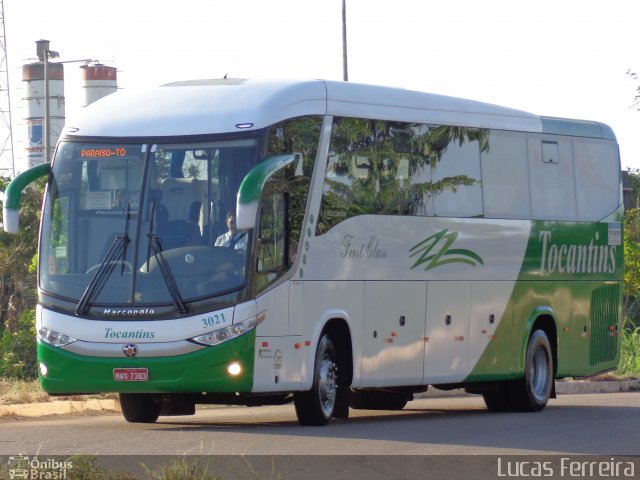 Tocantins Transportes e Turismo 3021 na cidade de Palmas, Tocantins, Brasil, por Lucas Ferreira dos Santos Gomes. ID da foto: 4032808.