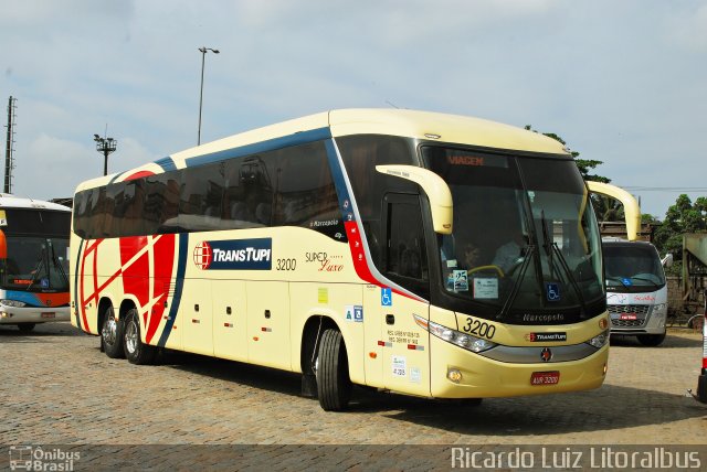 TransTupi Turismo e Fretamento 3200 na cidade de Santos, São Paulo, Brasil, por Ricardo Luiz. Número da foto: #4051504.