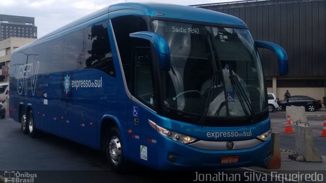 Expresso do Sul 9105 na cidade de Rio de Janeiro, Rio de Janeiro, Brasil, por Jonathan Silva Figueiredo. Número da foto: #4050176.
