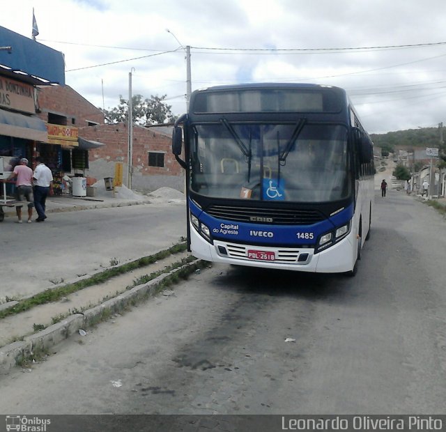 Capital do Agreste Transporte Urbano 1485 na cidade de Caruaru, Pernambuco, Brasil, por Leon Oliver. Número da foto: #4051014.