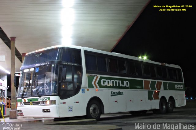 Empresa Gontijo de Transportes 11355 na cidade de João Monlevade, Minas Gerais, Brasil, por Mairo de Magalhães. Número da foto: #4050515.