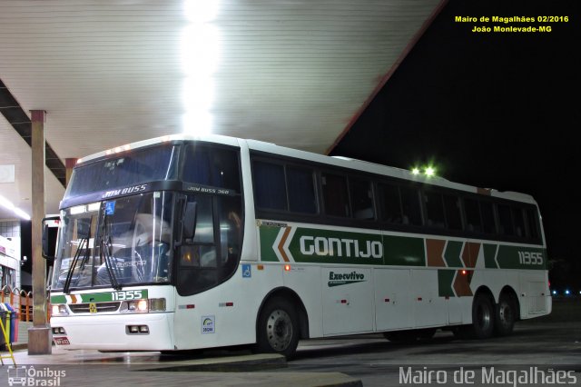 Empresa Gontijo de Transportes 11355 na cidade de João Monlevade, Minas Gerais, Brasil, por Mairo de Magalhães. ID da foto: 4050515.