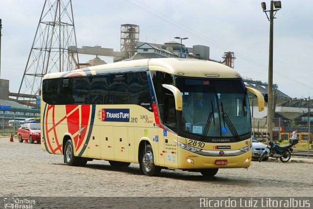 TransTupi Turismo e Fretamento 2810 na cidade de Santos, São Paulo, Brasil, por Ricardo Luiz. ID da foto: 4051435.