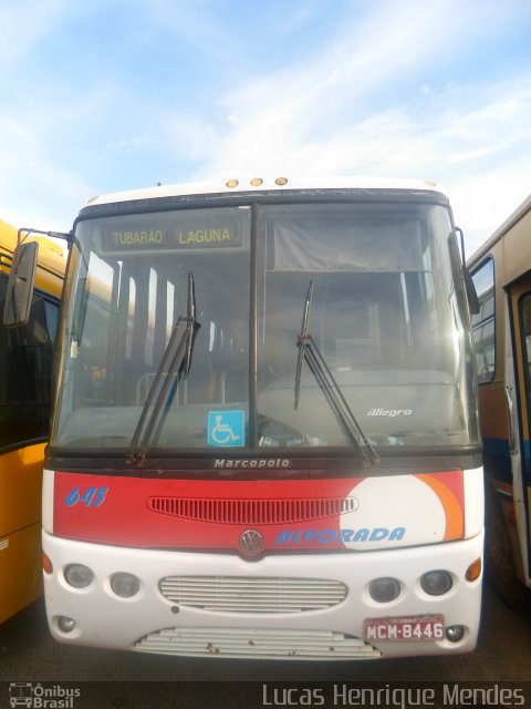 Transportes Alvorada 645 na cidade de Guarapuava, Paraná, Brasil, por Lucas Henrique Mendes. Número da foto: #4051073.