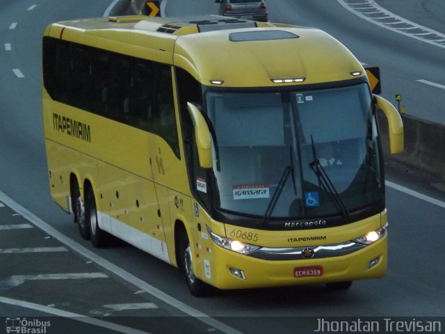 Viação Itapemirim 60685 na cidade de Lavrinhas, São Paulo, Brasil, por Jhonatan Diego da Silva Trevisan. Número da foto: #4050909.