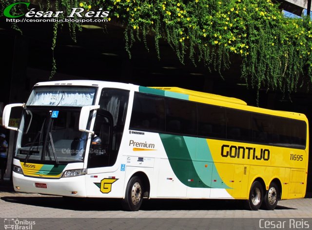 Empresa Gontijo de Transportes 11695 na cidade de Belo Horizonte, Minas Gerais, Brasil, por César Ônibus. Número da foto: #4051534.