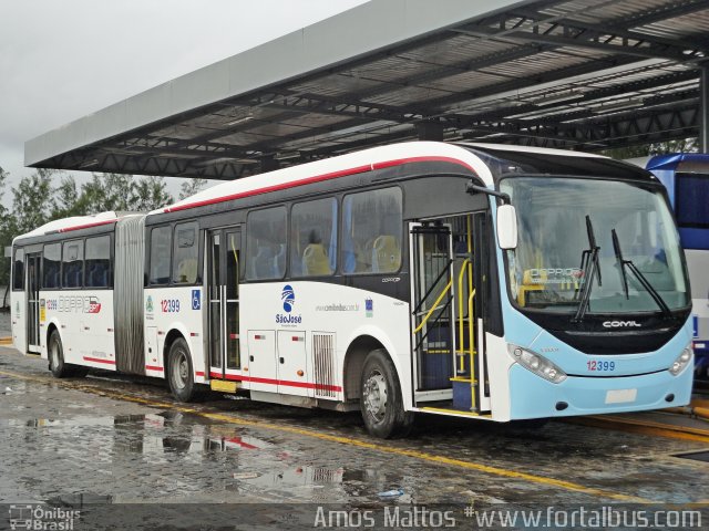 Auto Viação São José 12399 na cidade de Fortaleza, Ceará, Brasil, por Amós  Mattos. Número da foto: #4051225.