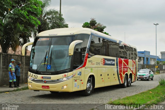 TransTupi Turismo e Fretamento 3310 na cidade de Santos, São Paulo, Brasil, por Ricardo Luiz. ID da foto: 4053832.