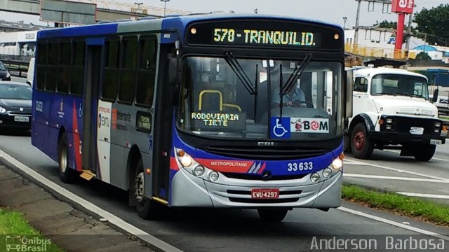 Guarulhos Transportes 33.633 na cidade de Guarulhos, São Paulo, Brasil, por Anderson Barbosa Marinho. Número da foto: #4051994.