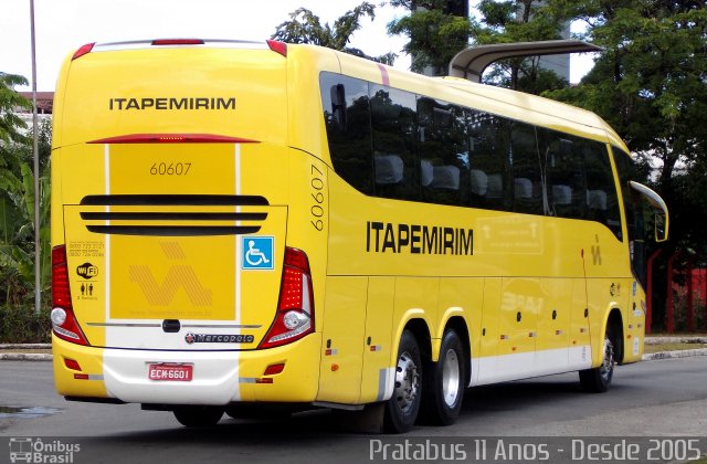 Viação Itapemirim 60607 na cidade de Vitória, Espírito Santo, Brasil, por Cristiano Soares da Silva. ID da foto: 4052404.