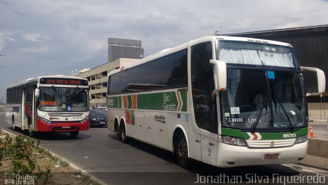 Cia. São Geraldo de Viação 11635 na cidade de Rio de Janeiro, Rio de Janeiro, Brasil, por Jonathan Silva Figueiredo. Número da foto: #4054647.