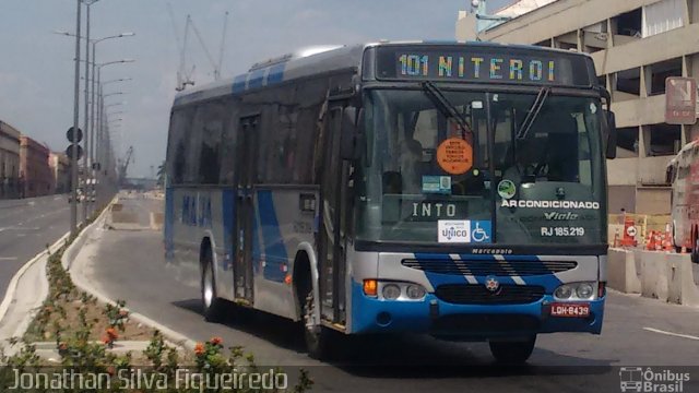 Viação Mauá RJ 185.219 na cidade de Rio de Janeiro, Rio de Janeiro, Brasil, por Jonathan Silva Figueiredo. Número da foto: #4054644.