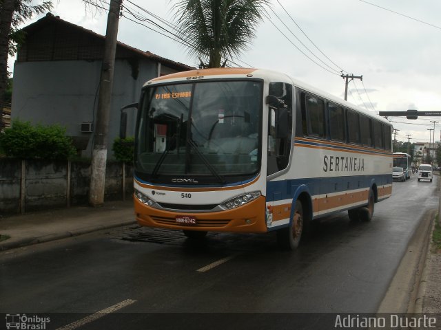 Viação Sertaneja 540 na cidade de Três Rios, Rio de Janeiro, Brasil, por Adriano Duarte. Número da foto: #4055154.