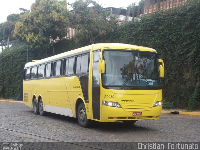 Viação Itapemirim 50080 na cidade de Governador Valadares, Minas Gerais, Brasil, por Christian  Fortunato. ID da foto: 4056461.