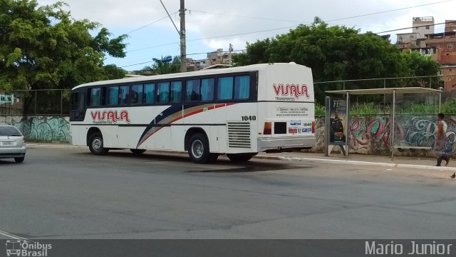 Visala Transportes 1040 na cidade de Salvador, Bahia, Brasil, por Mario Junior. ID da foto: 4056562.