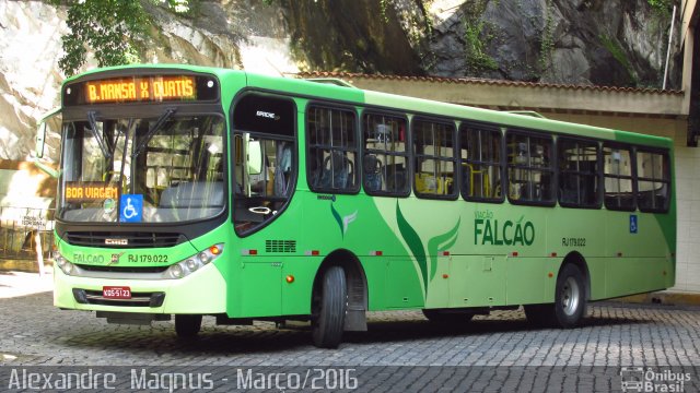 Viação Falcão RJ 179.022 na cidade de Barra Mansa, Rio de Janeiro, Brasil, por Alexandre  Magnus. Número da foto: #4059568.