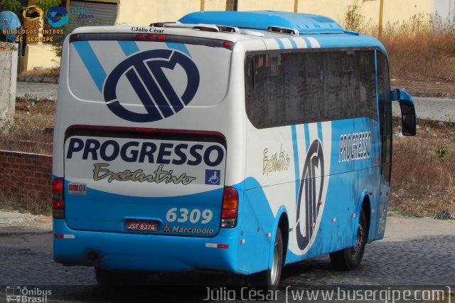 Auto Viação Progresso 6309 na cidade de Caruaru, Pernambuco, Brasil, por Julio Cesar  Barbosa Martins. Número da foto: #4059635.