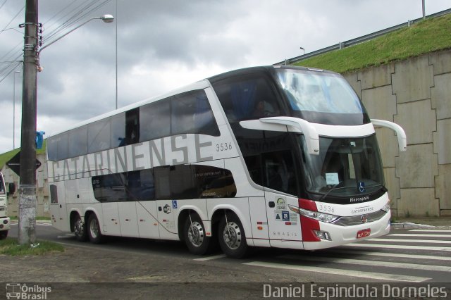 Auto Viação Catarinense 3536 na cidade de Sombrio, Santa Catarina, Brasil, por Daniel Espindola Dorneles. Número da foto: #4058722.