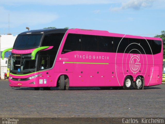 Viação Garcia 16166 na cidade de Foz do Iguaçu, Paraná, Brasil, por Carlos Kircheim. Número da foto: #4059223.