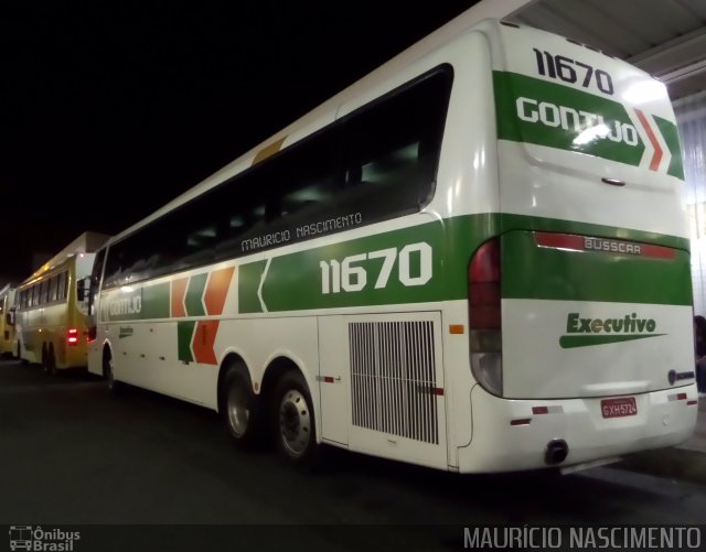 Empresa Gontijo de Transportes 11670 na cidade de Belo Horizonte, Minas Gerais, Brasil, por Maurício Nascimento. Número da foto: #4059862.
