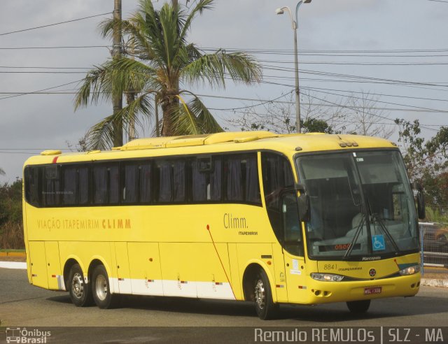 Viação Itapemirim 8841 na cidade de São Luís, Maranhão, Brasil, por Remulo Oliveira Clementino. ID da foto: 4058929.