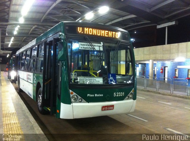 Via Sul Transportes Urbanos 5 2331 na cidade de São Paulo, São Paulo, Brasil, por Paulo Henrique. ID da foto: 4060381.