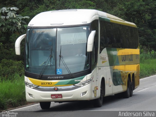 Empresa Gontijo de Transportes 18710 na cidade de João Monlevade, Minas Gerais, Brasil, por Anderson Silva. Número da foto: #4060177.