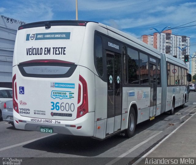 Viação Santa Cecília 36600 na cidade de Fortaleza, Ceará, Brasil, por Arianderso Melo. Número da foto: #4064210.