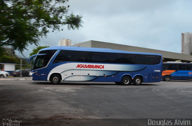 Viação Águia Branca 24080 na cidade de Mogi das Cruzes, São Paulo, Brasil, por Douglas Alvim. Número da foto: #4062436.