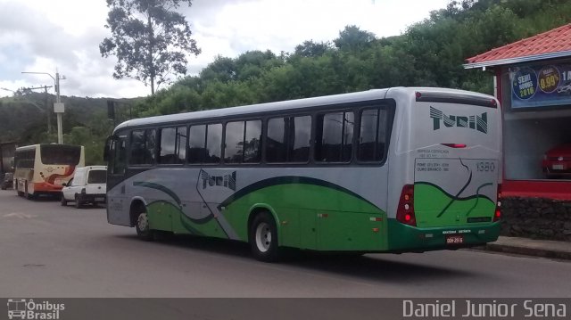 Turin Transportes 1380 na cidade de Ouro Preto, Minas Gerais, Brasil, por Daniel Junior Sena. ID da foto: 4062877.